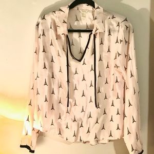 NWOT Paris long sleeve top